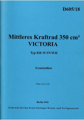 Ersatzteile Katalog Victoria KR 35 SN, Motorrad, Oldtimer