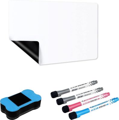 A4 Whiteboard Folie Magnetisch Magnettafel Kéhlschrank 4 Whiteboardstift Schwamm