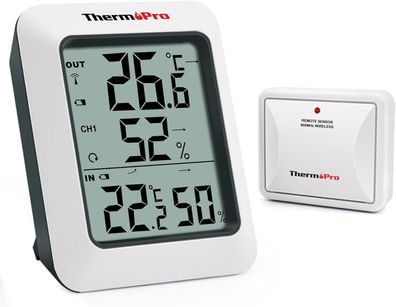 ThermoPro TP60C Funk Thermo- Hygrometer Thermometer Hygrometer Klima-Monitor