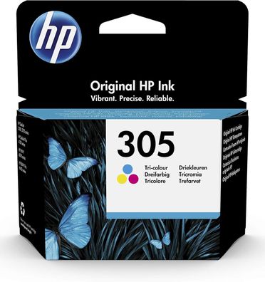 HP 305 (3YM60AE) Original Druckerpatrone Farbe fér HP DeskJet 2700, 2730, 4100