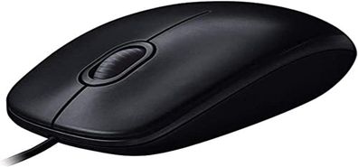 Logitech M90 Maus Kabel 1000 DPI USB 3 Tasten Links Rechtshänder PC Mac schwarz