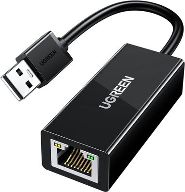 UGREEN LAN Adapter USB 2.0 Netzwerk USB zu RJ45 Ethernet Adapter 10/100Mbps WIN