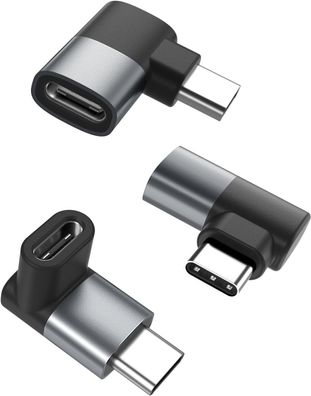 Basesailor 90 Grad USB C Extender Adapter 3 Stéck Rechter Winkel Typ C Stecker