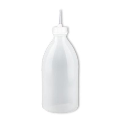 Dosierflasche 500 ml mit Tropfverschlussdüse für Nahtsicherung