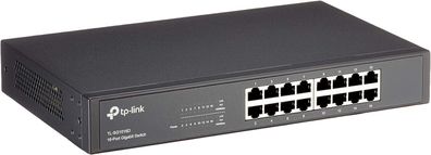 TP-Link TL-SG1016D 16-Port Gigabit Netzwerk Switch RJ-45 Rackmount Metallgehäuse