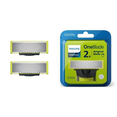 Philips QP220/50 OneBlade Ersatzklingen Herren Männer Pro Rasierer 2er Pack