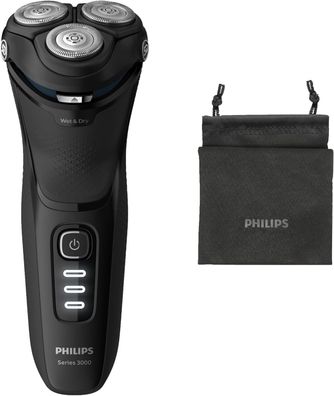 Philips S3145/00 Series 3000 Elektrischer Trocken Nassrasierer PowerCut-Klingen