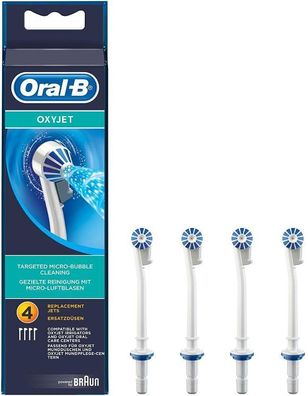 Oral-B OxyJet Aufsteckdésen Mikro-Luftblasen-Technologie Munddusche 4er Pack