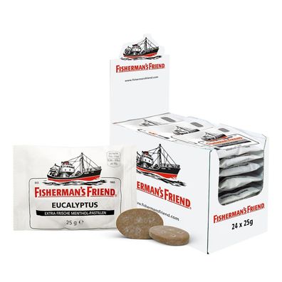 Fisherman's Friend Eucalyptus Menthol Geschmack Frischer Atem Vorratsbox 24x25 g