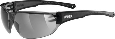 Uvex 5305252110 Unisex-Sportbrille Sonnenbrille Sportstyle 204 UV-Schutz Schwarz