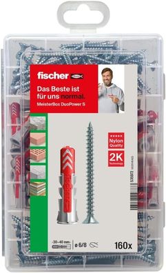 Fischer Meister-box Duopower 160 Universaldébel Schrauben Débelbox Débelkiste