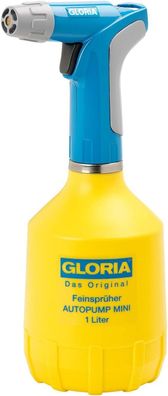 GLORIA Feinspréher AutoPump Mini Unkrautspréher 1L Batteriebetrieb Pflanzen