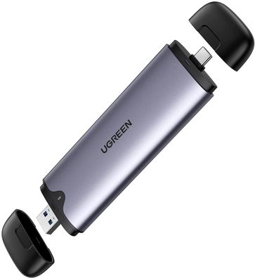 UGREEN M.2 NVMe Gehäuse USB A und USB C 3.1 Gen2 10Gbps M.2 NVMe Gehäuse kompatibe