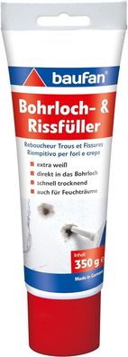 Baufan 4016215101421 Bohrloch- Und Rissféller Spachtelmasse, Weiß