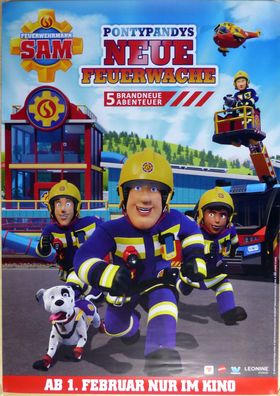 Feuerwehrmann Sam - Pontypandys neue Feuerwache - Original Kinoplakat A0- Filmposter