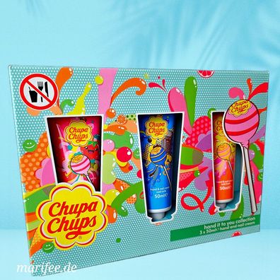 Chupa Chups Hand und Nagelcreme, Geschenkbox, Tutti Frutti, Cola, Strawberry