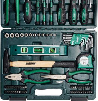 Bréder Mannesmann M29084 Werkzeugkoffer Werkzeugsatz bestéckt 87 Teile
