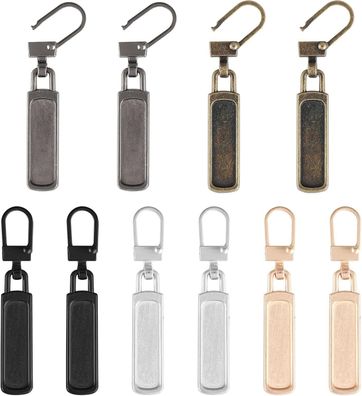 10 Stéck Reißverschluss Zipper Abnehmbares Reisverschlußzipper Ersatz Zipper Fér