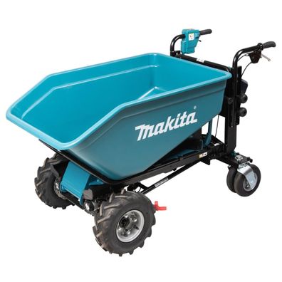 Makita Akku-Schubkarre LXT 18 V x 2 • 300 kg (<3°) • 0 - 1,5 / 3,5 / 5,0 km/h