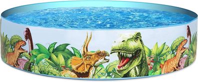 Bestway ?55022 Fillâ€?N Fun Planschbecken Kinderpool Ohne Aufblasen Dino 183x38 cm