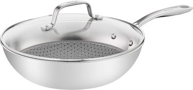 Tefal E49716 Eternal Mesh Wokpfanne 28 cm fér alle Herdarten inkl. Glasdeckel