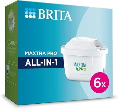 BRITA Wasserfilter-Kartusche MAXTRA PRO All-in-1 â€? 6er Pack (Halbjahresvorrat)