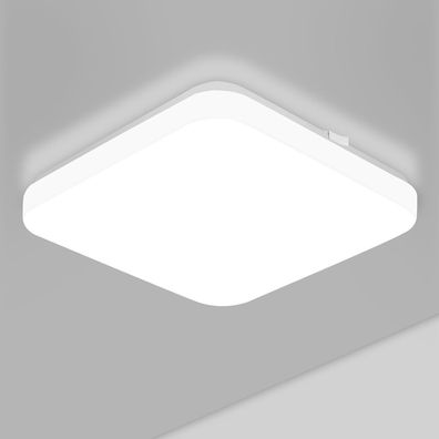 24W LED Deckenlampe, IP44 Badezimmerlampe, 2400LM Deckenleuchte Bad Licht fér