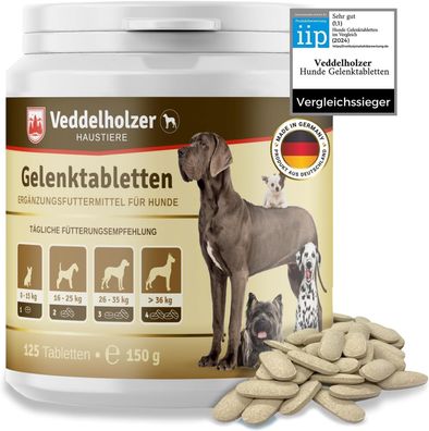 Veddelholzer Vergleichssieger 2020 Hunde Gelenktabletten mit Grünlippmuschel