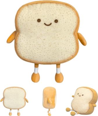 Auptiz Toastbrot Kissen, Weiches Pléschtier, Lustiges Brot Form Pléschtier Kisse