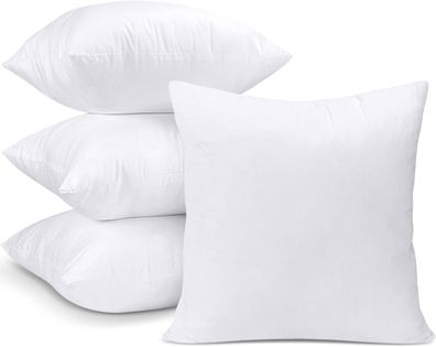 Utopia Bedding 4er Set Kissenféllung 40 x 40 cm Innenkissen Féllkissen dekorativ