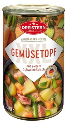 Dreistern Geméseeintopf mit Schweinefleisch, 1200g, Eintopf mit Gemése & Fleisch