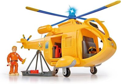 Simba 109251002 Feuerwehrmann Sam Hubschrauber Wallaby II mit Figur Spielzeug