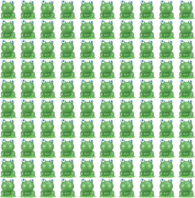Fanshiontide Mini Harz Frosch Figuren 100 Stéck, Mini Frösche Gréne Frosch-Figur