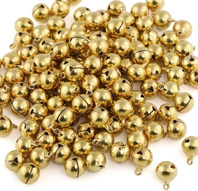 Naler 120 Stéck Glöckchen Golden Schellen Glocken Aus Kupfer Fér Schmuck Basteln