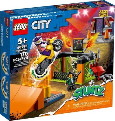 LEGO 60293 City Stuntz Stunt-Park Motorrad Rennfahrer-Minifigur 170 Teile Kinder