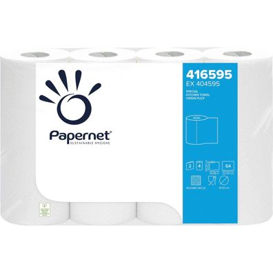 Papernet Küchenrolle 416595 26x22cm 2la. weiß 4 St./Pack