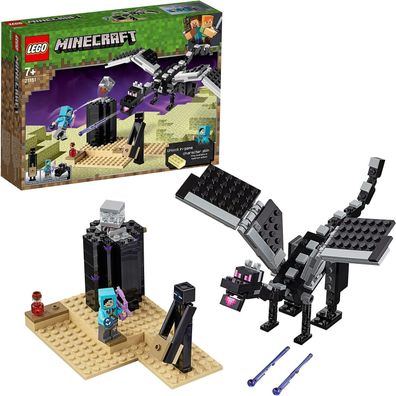 LEGO Minecraft 21151 Das letzte Gefecht Drachenjäger-Minifigur Enderdrachen