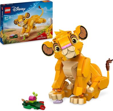 LEGO | Disney Simba das Löwenjunge des Königs Bauspielzeug fér Kinder ab 6 Jahre