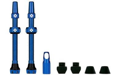 Muc Off Fahrradventile Tubeless Valve Kit V2 blau 60mm
