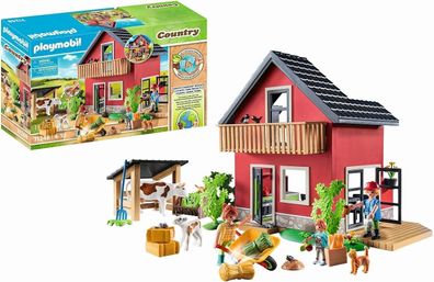 Playmobil Country 71248 Bauernhaus mit Wohn- und Schlafbereichen, inkl. Stall