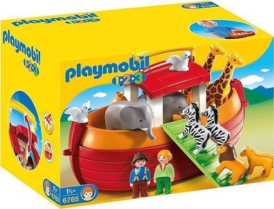 Playmobil 1.2.3 6765 Meine Mitnehm-Arche Noah Schiff 12 Tiere Figuren Spielzeug