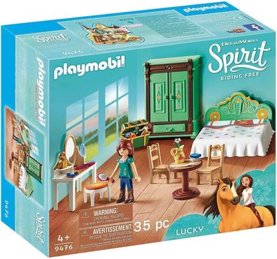 Playmobil Spirit 9476 Luckys Schlafzimmer Ergänzungsset Spielset Pferde Figuren