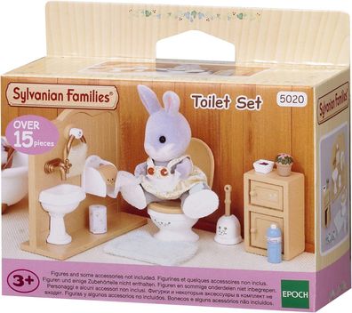 Sylvanian Families 5020 Toiletten Set mit Accessories Zubehör Sammelfiguren