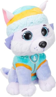 TY 41300 Paw Patrol Everest mit Glitzer Augen Glubschis Pléschtier 15 cm Lila