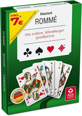 Ass Altenburger 22570071 Kartenspiel Romm in Stélpschachtel Französisches Bild