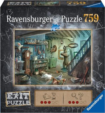 Ravensburger 15029 Exit 8 Gruselkeller Premium Puzzle 759 Teile Escape Room