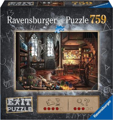 Ravensburger 19954 Exit 5 Im Drachenlabor Premium Puzzle 759 Teile Escape Room