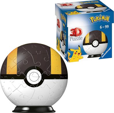 Ravensburger 3D Puzzle 11266 Puzzle-Ball Pokmon Hyperball 54 Teile Spielzeug