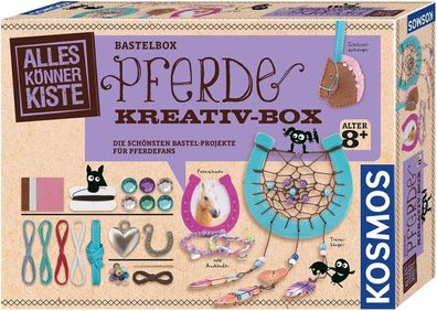 KOSMOS 604363 Pferde Kreativ-Box DIY Bastelset Kreativität Kinder ab 8 Jahren