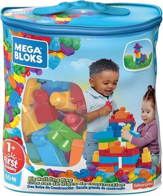 Mega Bloks First Builders DCH55 - Bausteinebeutel Medium 60 Teile bunte Farben